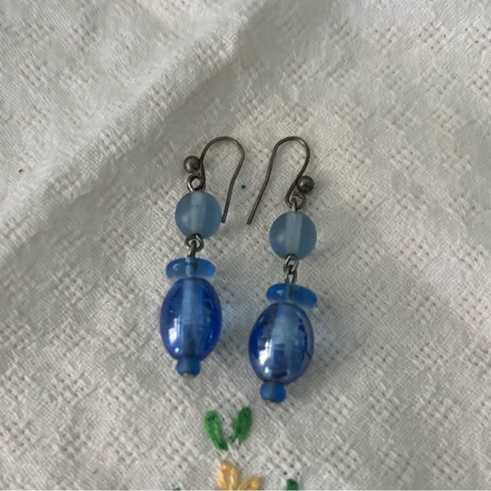 Vintage beaded drop earrings